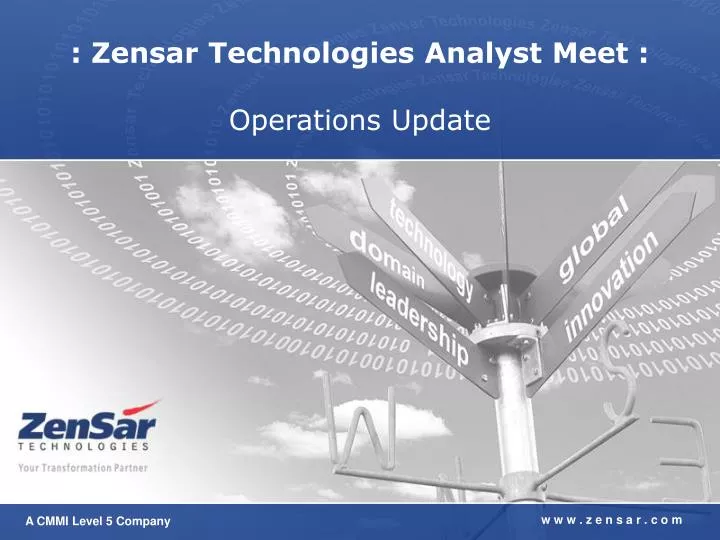 zensar technologies analyst meet operations update