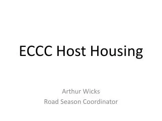ECCC Host Housing