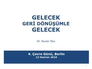 gelecek ger d n mle gelecek