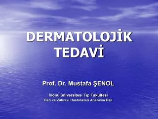 dermatoloj k tedav