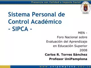sistema personal de control acad mico sipca