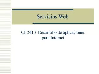 servicios web