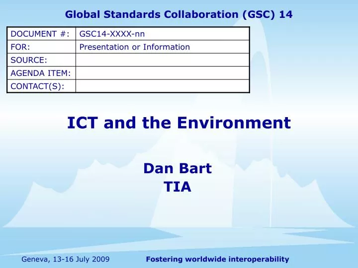 ict and the environment