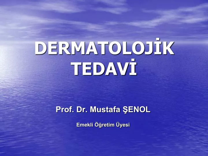 dermatoloj k tedav