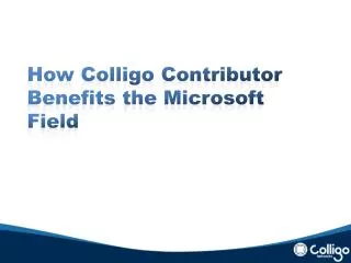 How Colligo Contributor Benefits the Microsoft Field