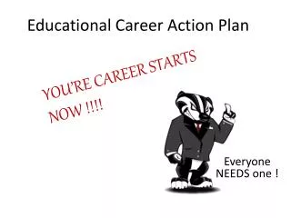 Educational Career Action Plan
