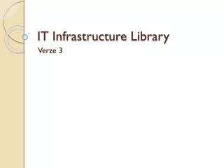 IT Infrastructure Library