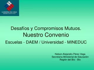 nelson alejandro p rez vega secretar a ministerial de educaci n regi n del b o b o