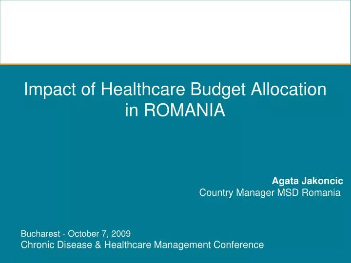 impact of healthcare budget allocation in romania