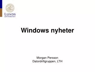 windows nyheter