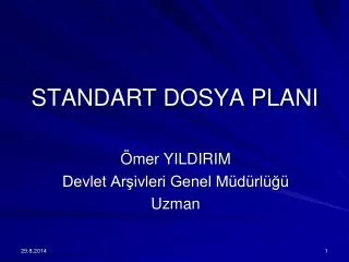 standart dosya plani