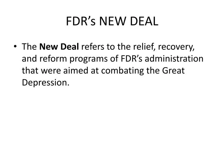 fdr s new deal