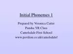 Initial Phonemes 1 - slide 1