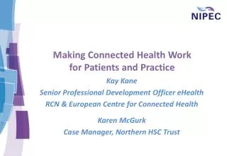 Making Connected Health Work for Patients and Practice