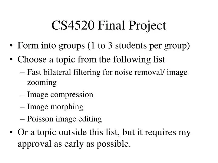 cs4520 final project