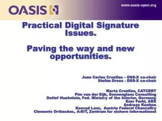 Practical Digital Signature Issues. Paving the way and new opportunities.
