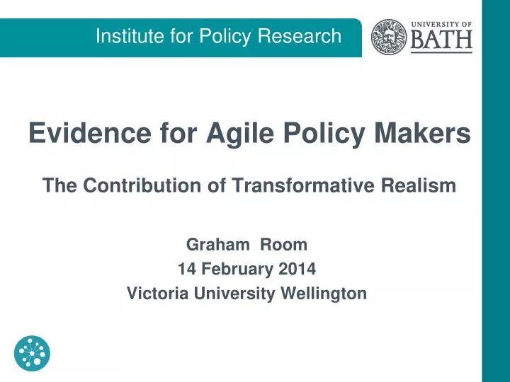 evidence for agile policy makers the contribution of transformative realism