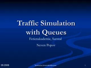 Traffic Simulation with Queues