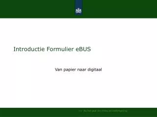 introductie formulier ebus