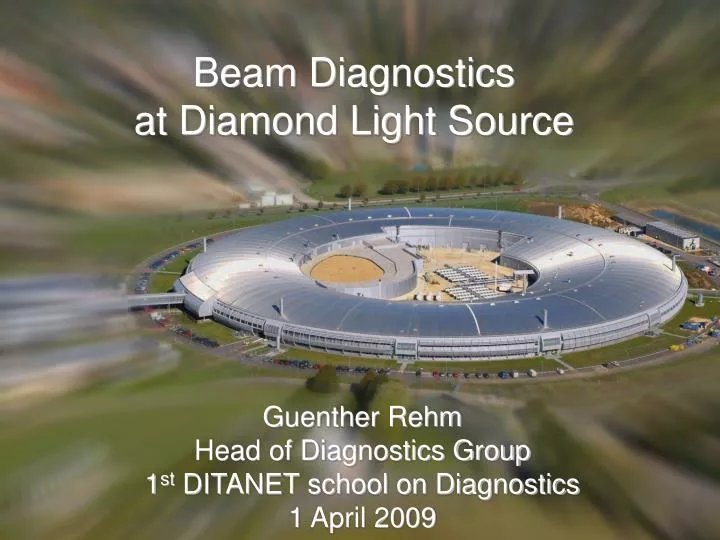 beam diagnostics at diamond light source