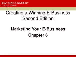 Creating a Winning E-Business Second Edition