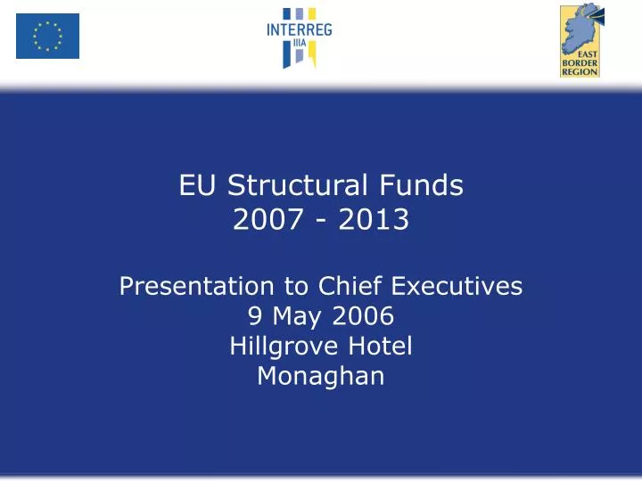 eu structural funds 2007 2013