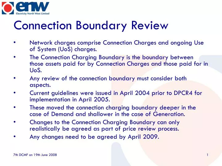 connection boundary review