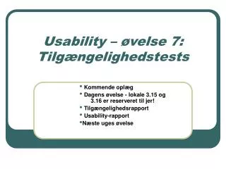 usability velse 7 tilg ngelighedstests