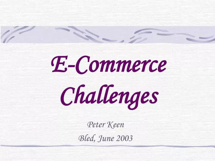 e commerce challenges