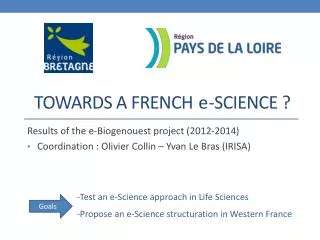 Towards a french -Science ?