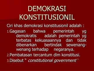 demokrasi konstitusionil
