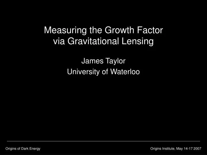 measuring the growth factor via gravitational lensing