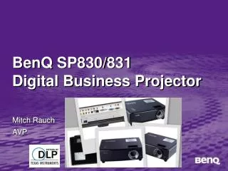 BenQ SP830/831 Digital Business Projector