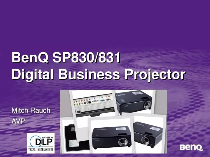 benq sp830 831 digital business projector