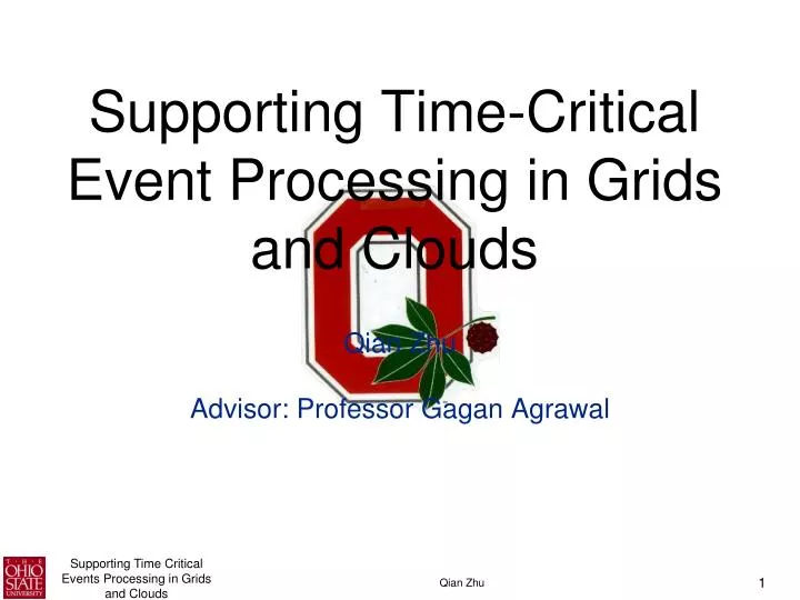 supporting time critical event processing in grids and clouds