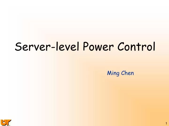 server level power control