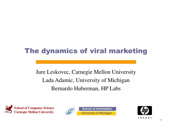 the dynamics of viral marketing