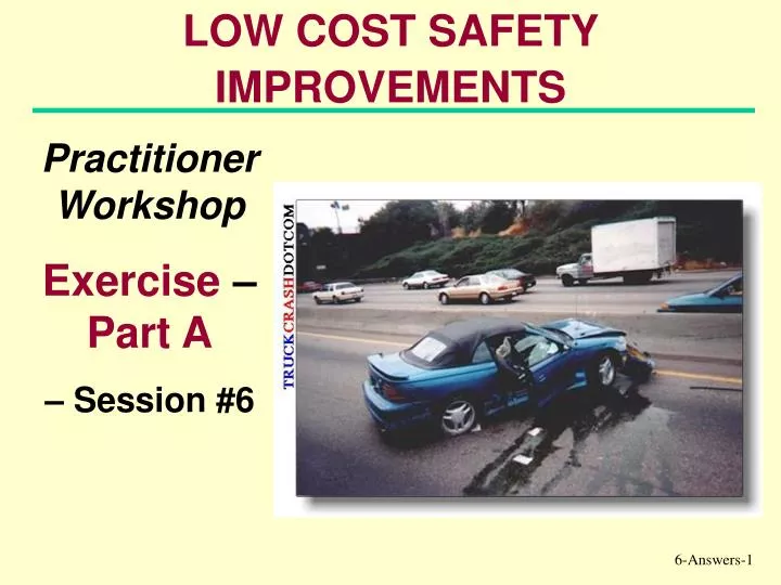 low cost safety improvements