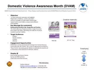 Domestic Violence Awareness Month (DVAM)