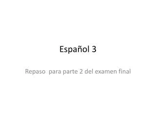 espa ol 3