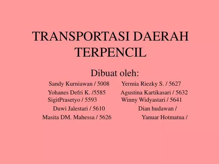 transportasi daerah terpencil