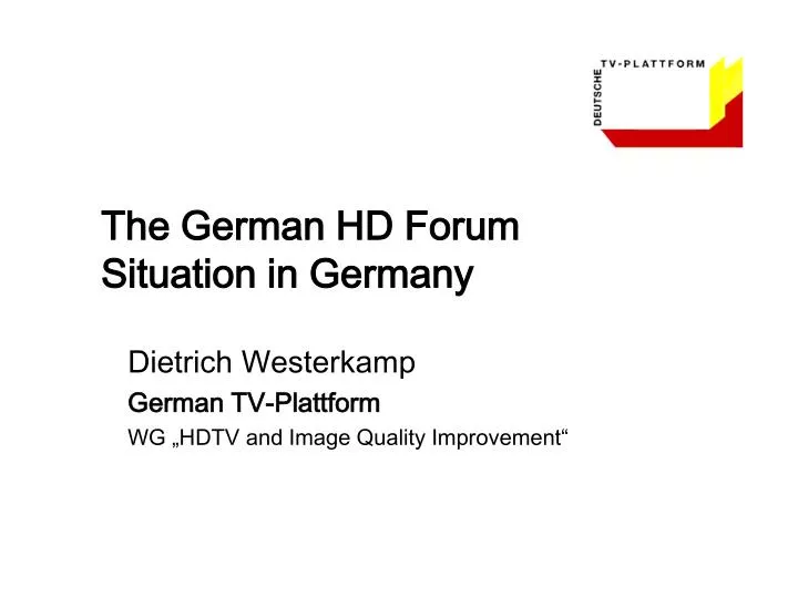 the german hd forum situation in germany