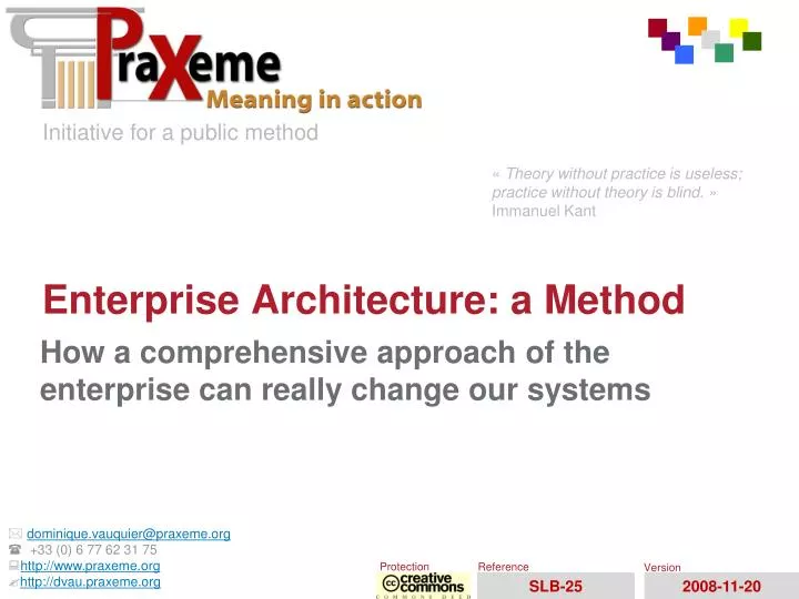 enterprise architecture a method