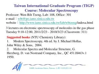 IAMS, Academia Sinica, Taiwan, ?? ??????