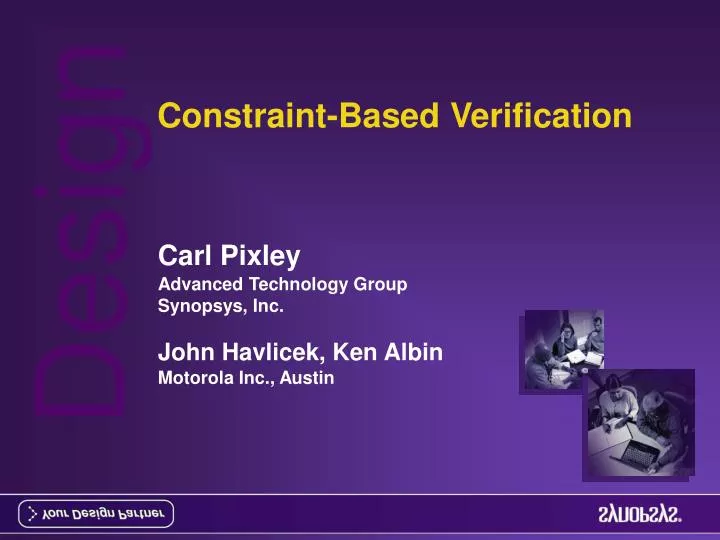 constraint based verification