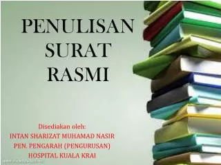 penulisan surat rasmi