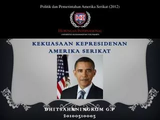 kekuasaan kepresidenan amerika serikat