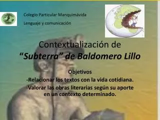 contextualizaci n de subterra de baldomero lillo