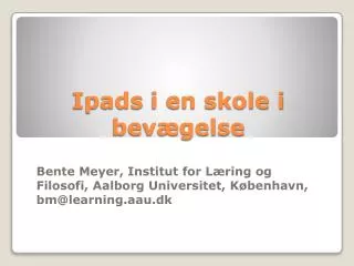 ipads i en skole i bev gelse