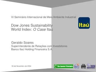 dow jones sustainability world index o case ita